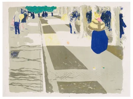 Lithografie Vuillard - Paysage et intérieur 1