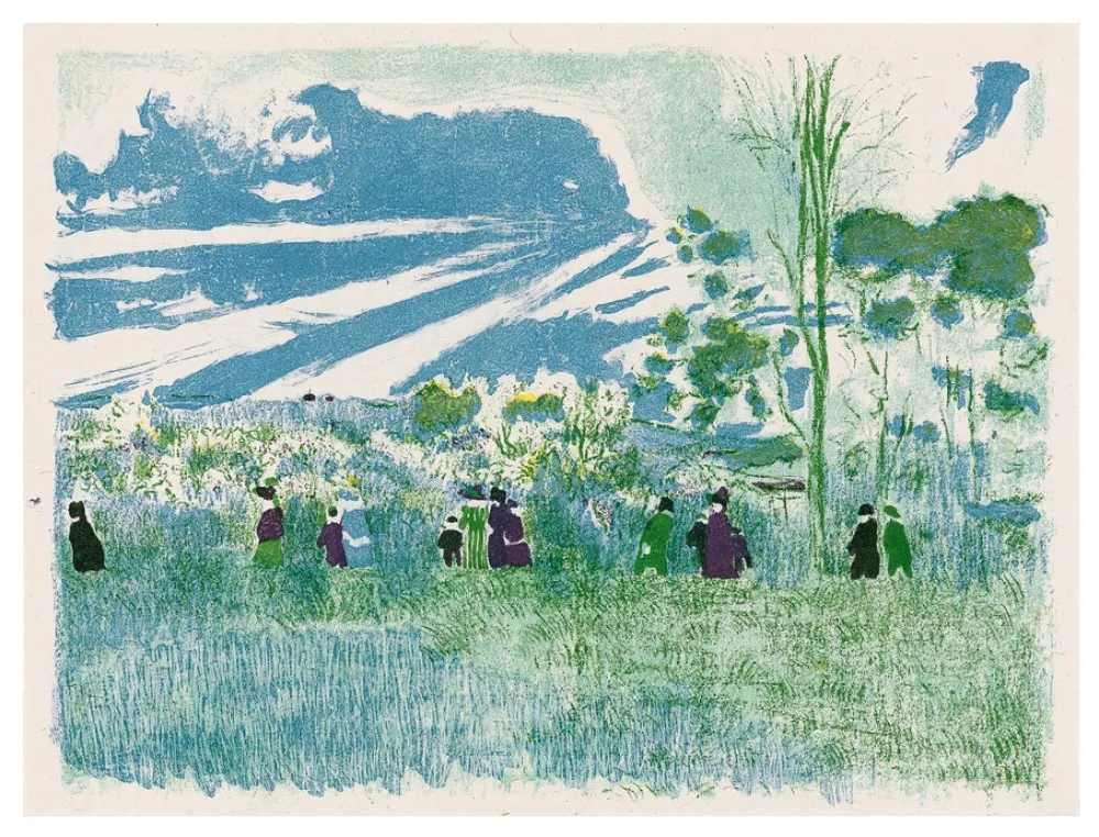 Lithografie Vuillard - Paysage et intérieur 2