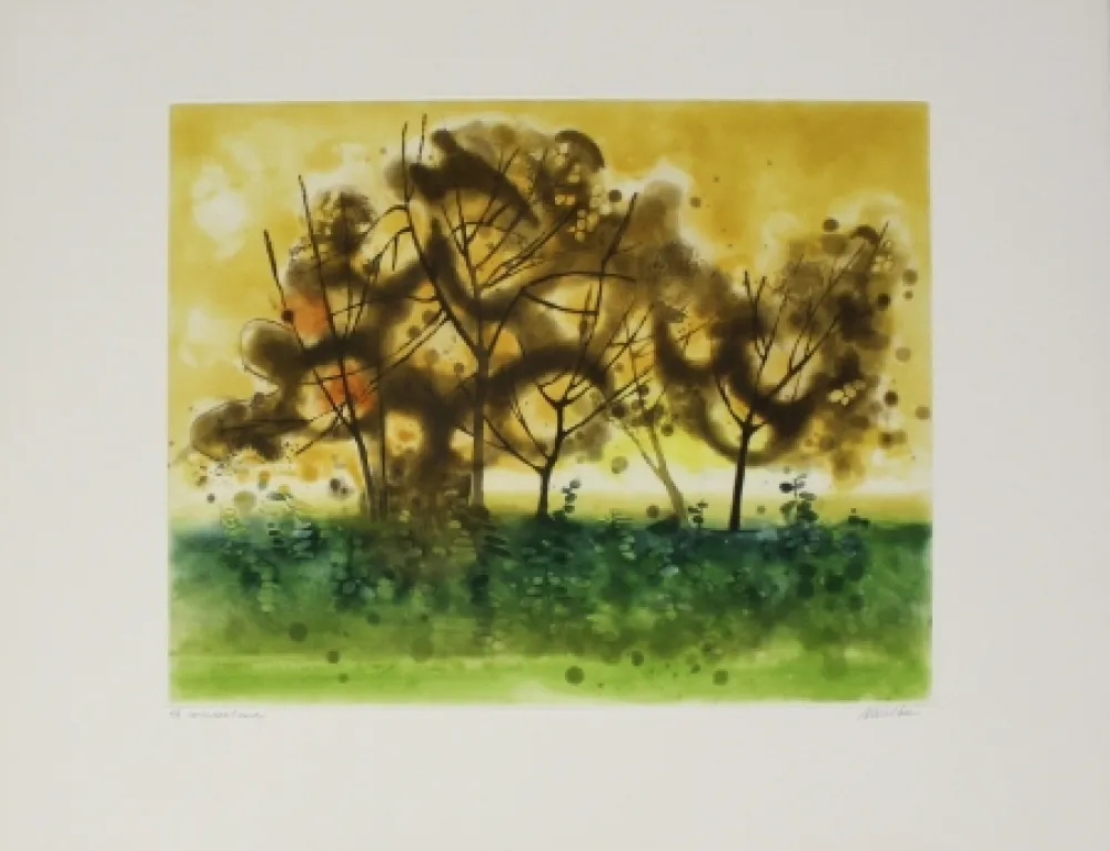 Ets En Aquatint Walker - Meadowland