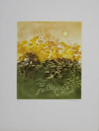 Ets En Aquatint Walker - Soleil / Sun