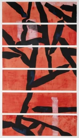 Ets En Aquatint Wang - Red