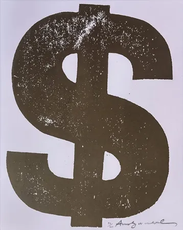 Zeefdruk Warhol - $(1) FS II.277 