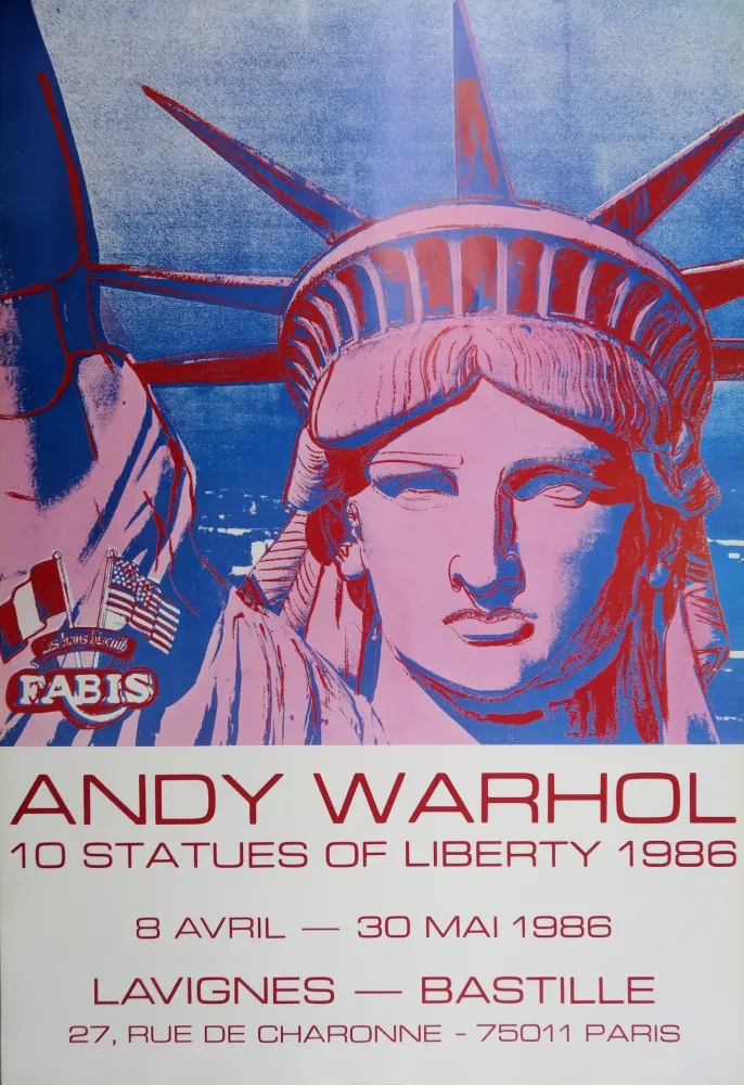 Geïllustreerd Boek Warhol - 10 Statues of Liberty