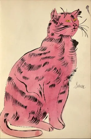 Lithografie Warhol - 25 Cats Name[d] Sam and One Blue Pussy, IV.56B