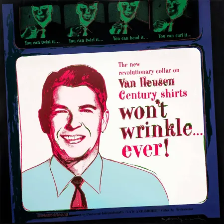 Zeefdruk Warhol - ADS: VAN HEUSEN (RONALD REAGAN) FS II.356