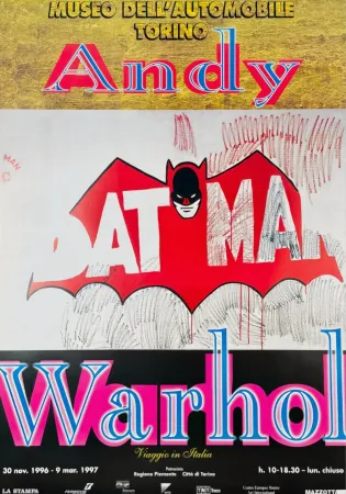Zeefdruk Warhol (After) - Batman (Museo dell'Automobile)