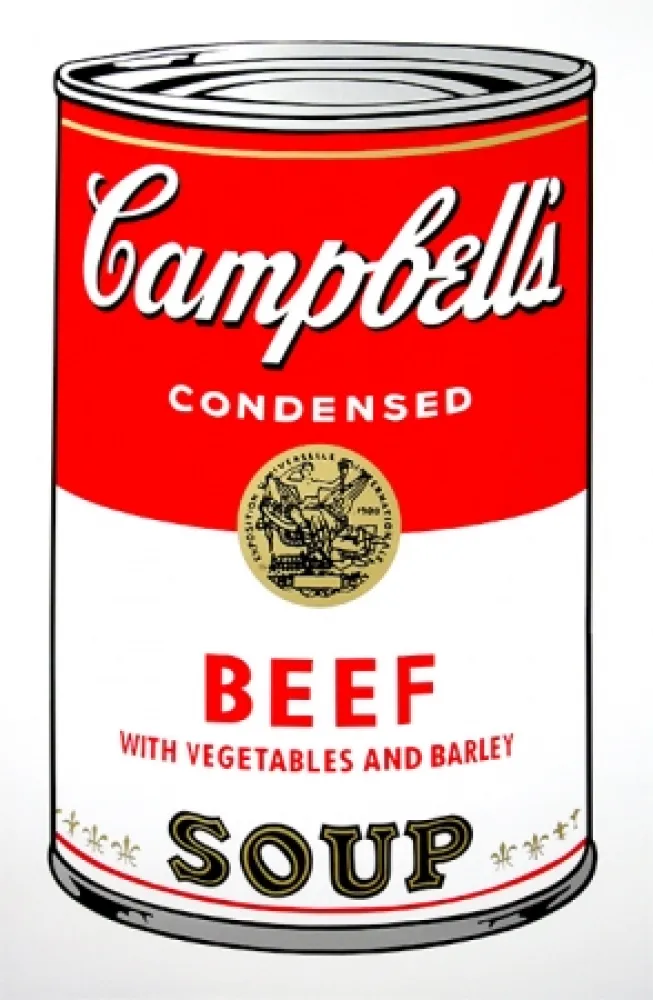 Zeefdruk Warhol (After) - Campbell's Soup - Beef