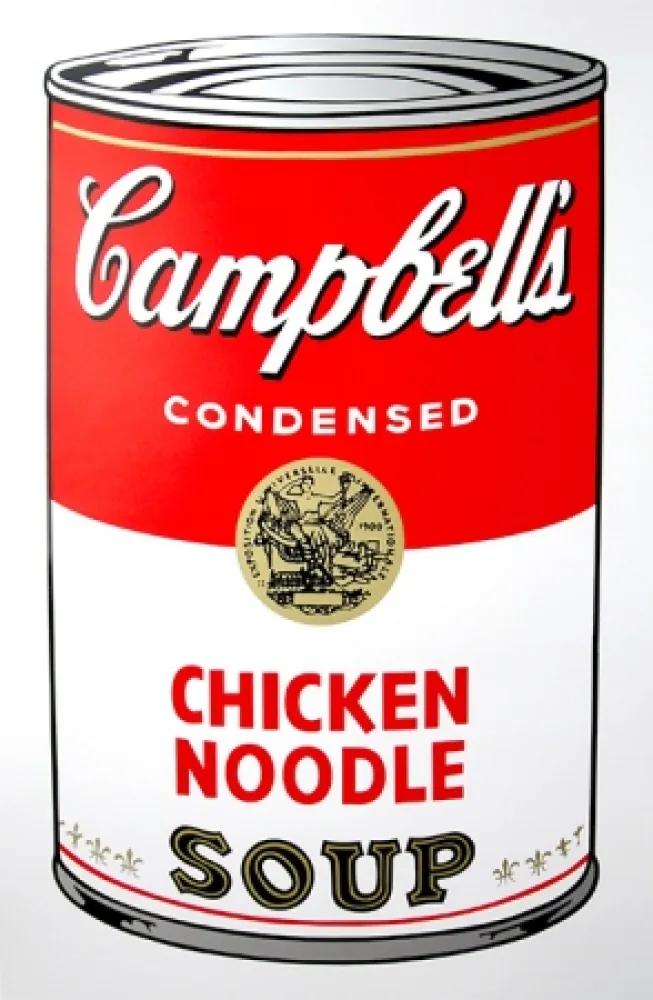 Zeefdruk Warhol (After) - Campbell's Soup - Chicken Noodle
