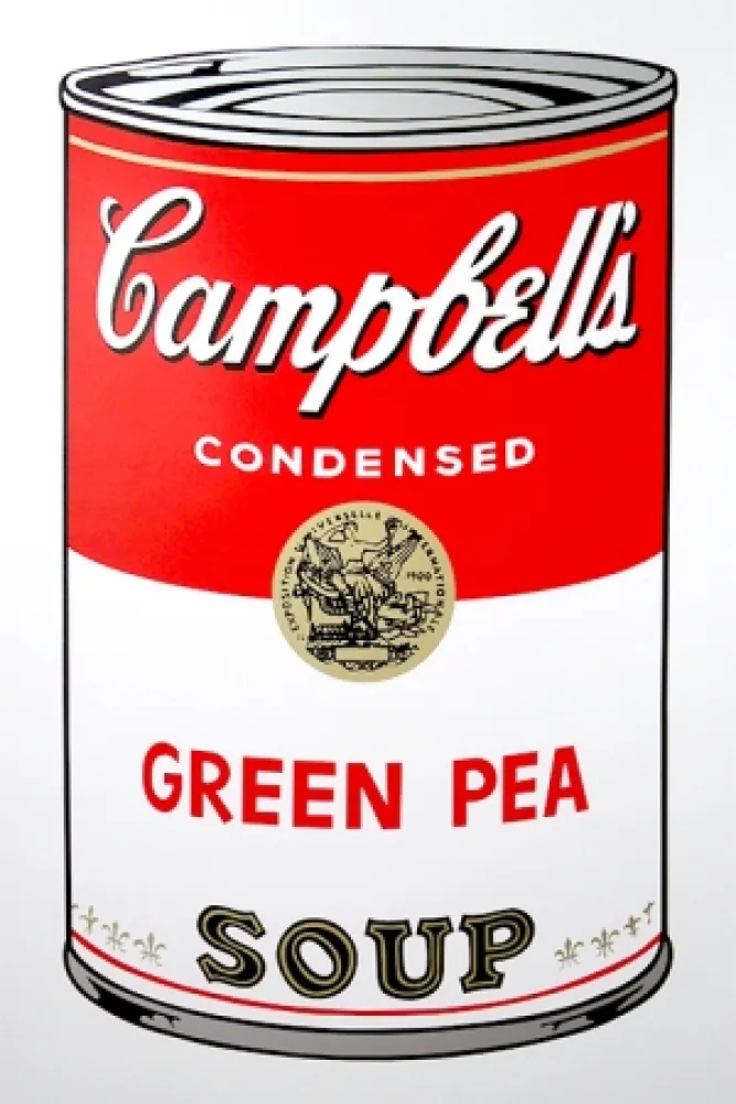 Zeefdruk Warhol (After) - Campbell's Soup - Green Pea