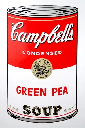 Zeefdruk Warhol (After) - Campbell's Soup - Green Pea
