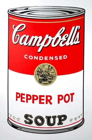 Zeefdruk Warhol (After) - Campbell's Soup - Pepper Pot