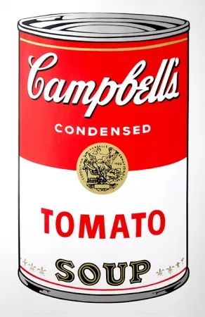 Zeefdruk Warhol (After) - Campbell's Soup - Tomato