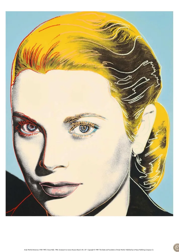 Zeefdruk Warhol (After) - Grace Kelly
