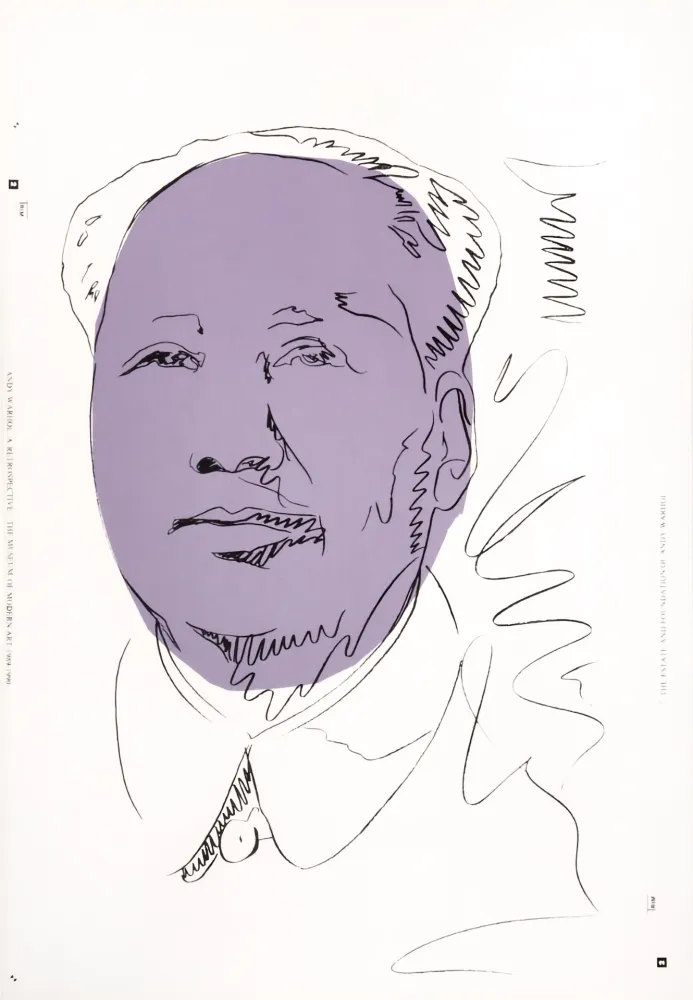 Zeefdruk Warhol (After) - Mao