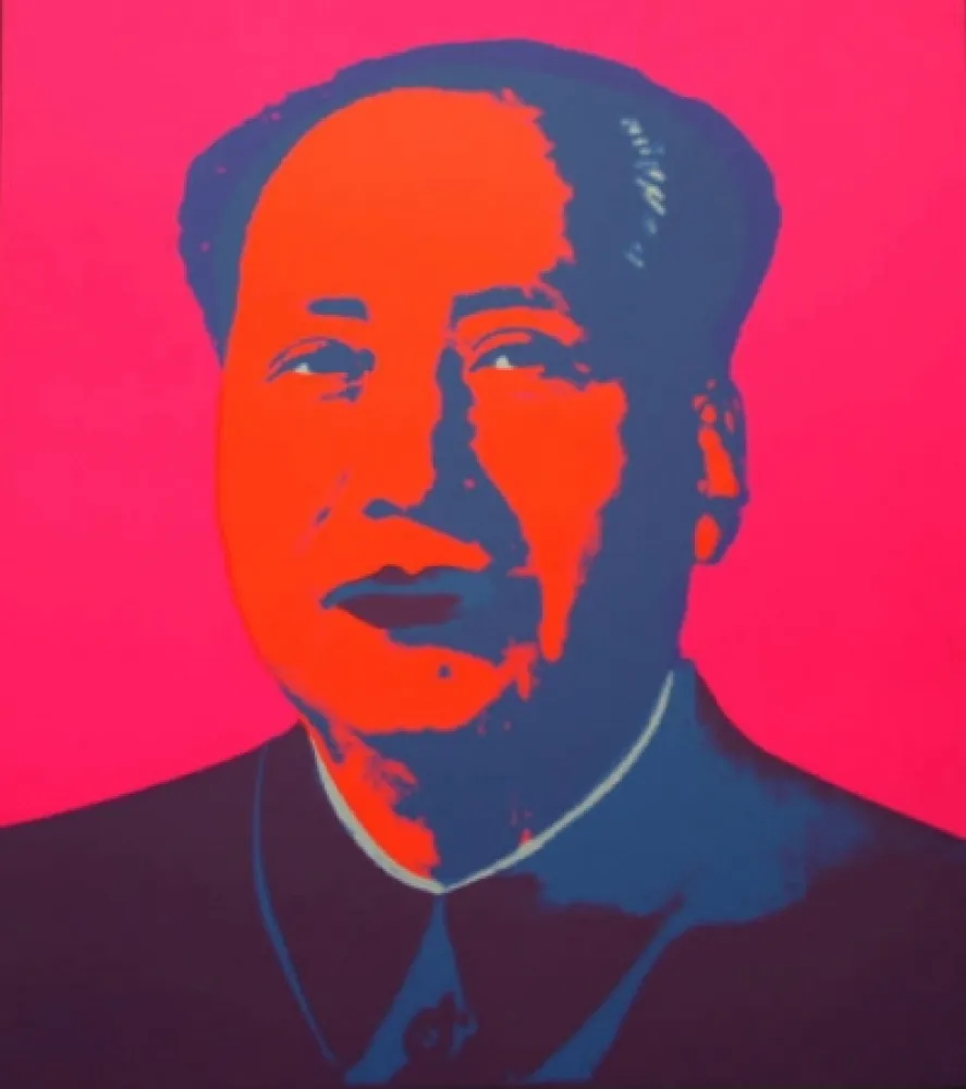 Zeefdruk Warhol (After) - Mao - Hot pink