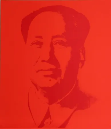 Zeefdruk Warhol (After) - Mao - Red