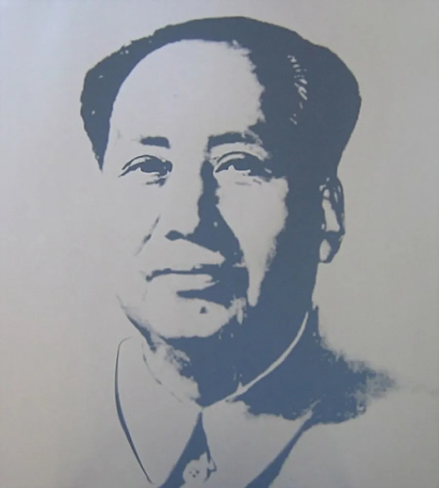 Zeefdruk Warhol (After) - Mao - Silver