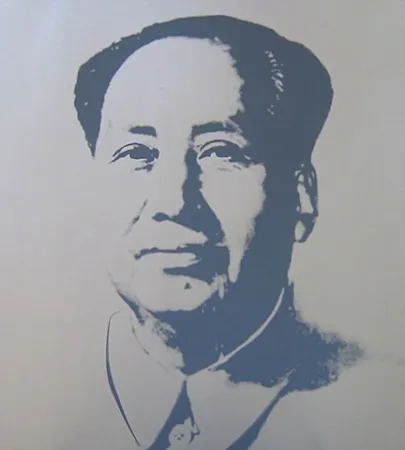 Zeefdruk Warhol (After) - Mao - Silver
