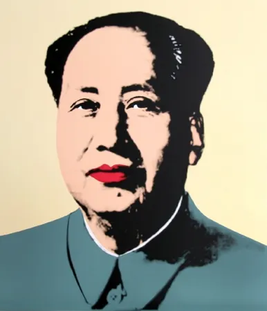 Zeefdruk Warhol (After) - Mao - Yellow