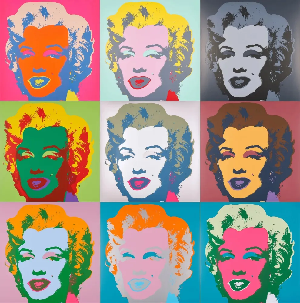 Zeefdruk Warhol (After) - Marilyn Portfolio