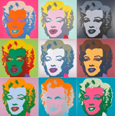 Zeefdruk Warhol (After) - Marilyn Portfolio