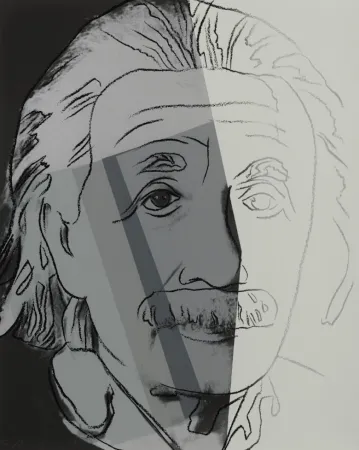 Zeefdruk Warhol - Albert Einstein