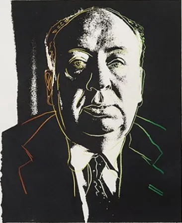 Zeefdruk Warhol - Alfred Hitchcock