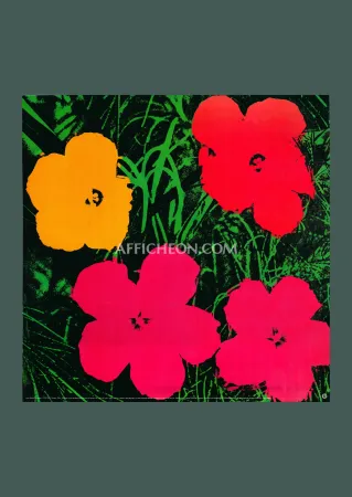 Lithografie Warhol - Andy Warhol: 'Flowers' 1993 Offset-lithograph