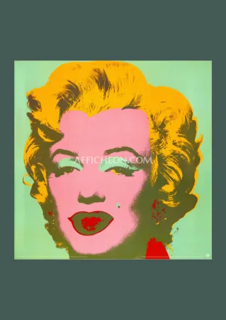 Lithografie Warhol - Andy Warhol: 'Marilyn (Green)' 1993 Offset-lithograph