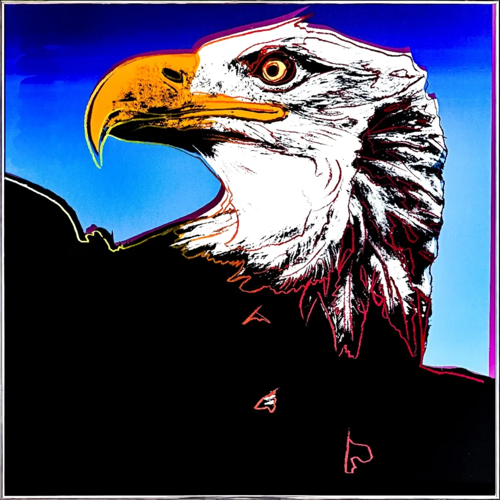 Zeefdruk Warhol - Bald Eagle
