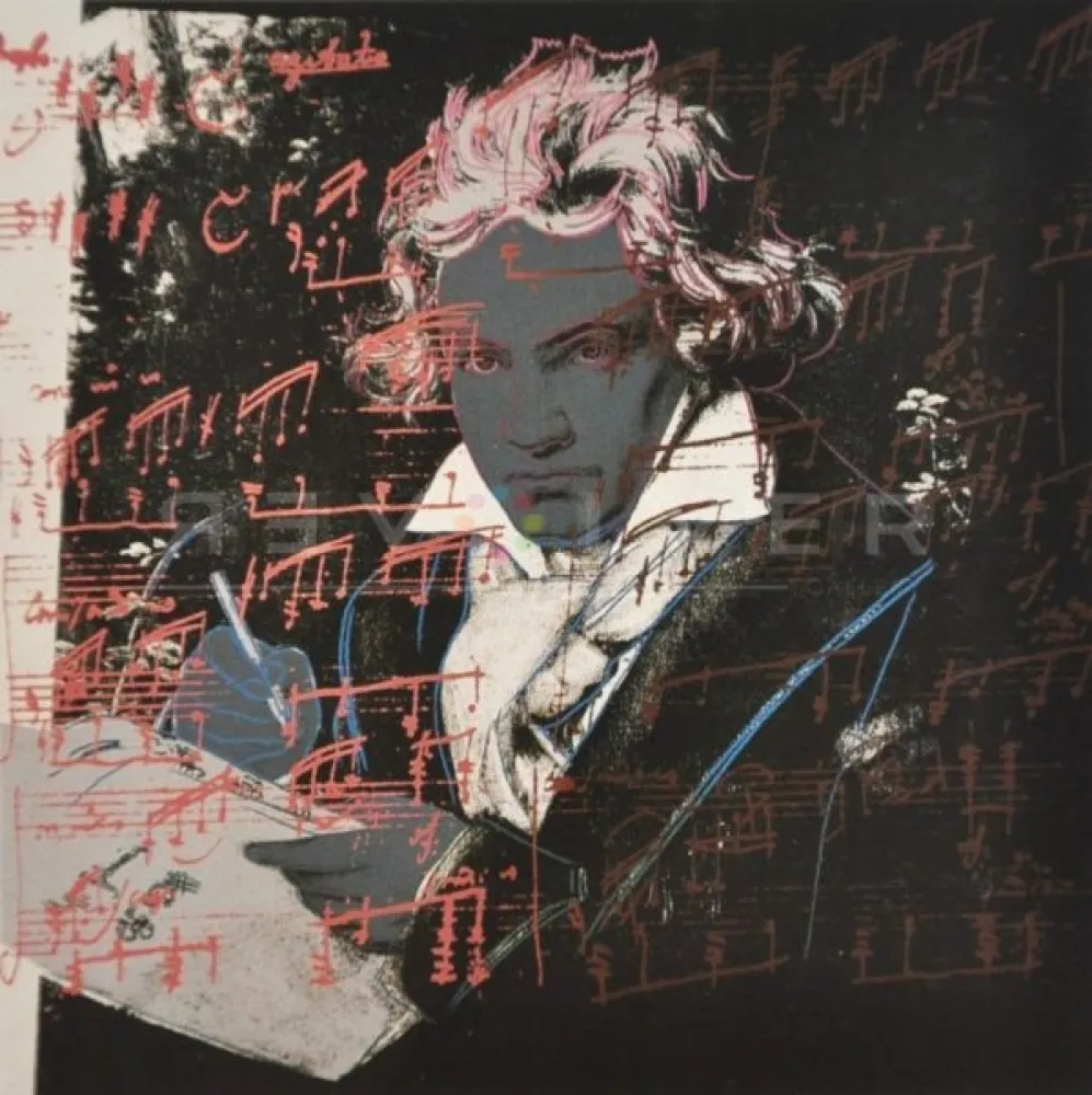 Zeefdruk Warhol - Beethoven (FS II.391)