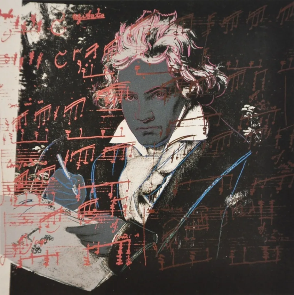 Zeefdruk Warhol - Beethoven (FS II.391)