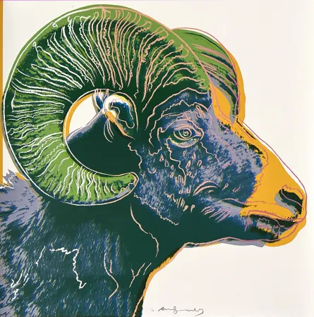 Zeefdruk Warhol - Bighorn Ram (FS II.302)