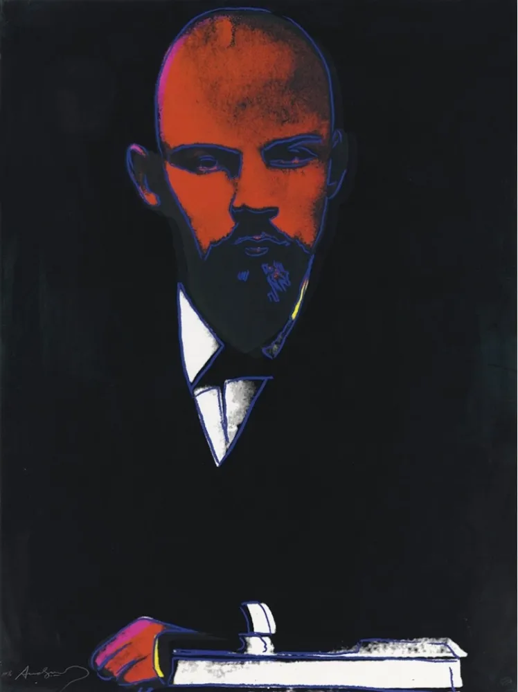 Zeefdruk Warhol - Black Lenin (FS II.402)