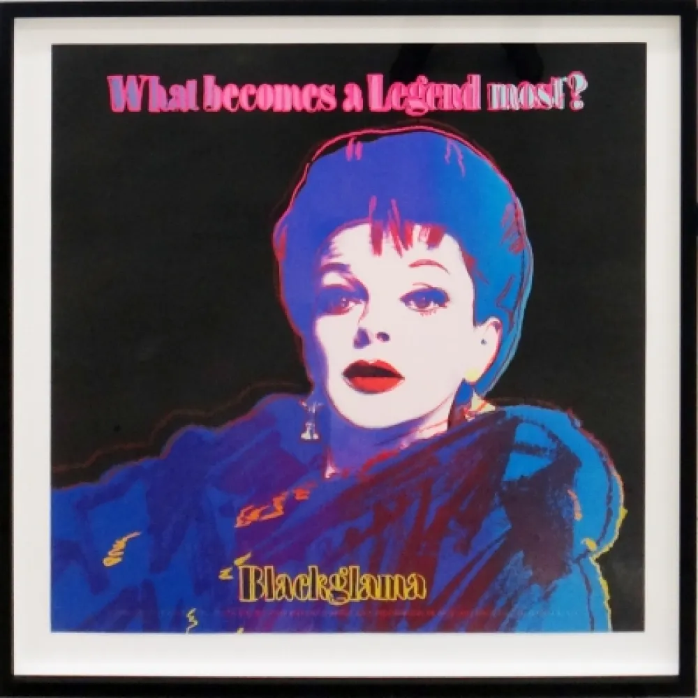 Zeefdruk Warhol - Blackglama (Judy Garland from Ads portfolio)