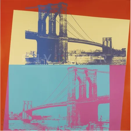Zeefdruk Warhol - Brooklyn Bridge 