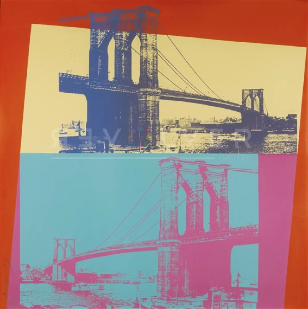 Zeefdruk Warhol - Brooklyn Bridge