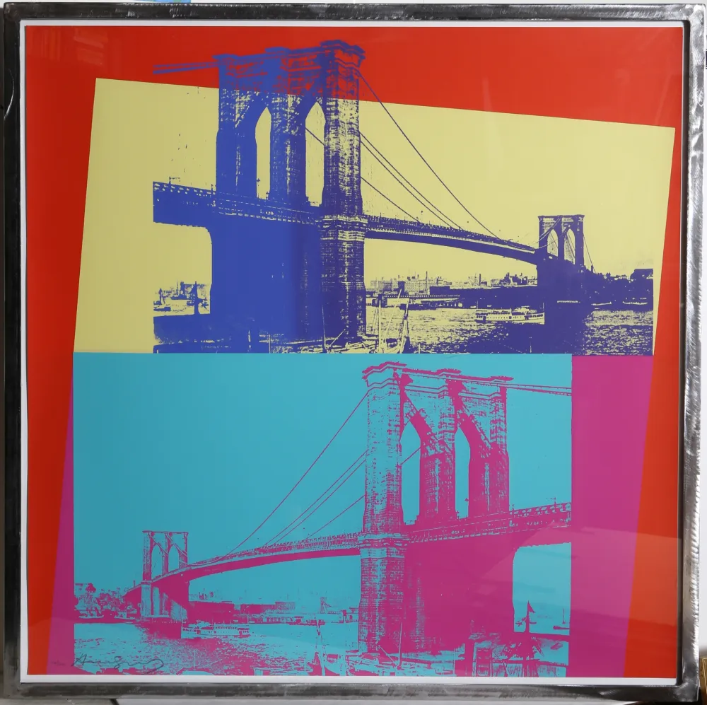 Zeefdruk Warhol - Brooklyn Bridge