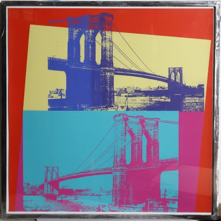 Zeefdruk Warhol - Brooklyn Bridge