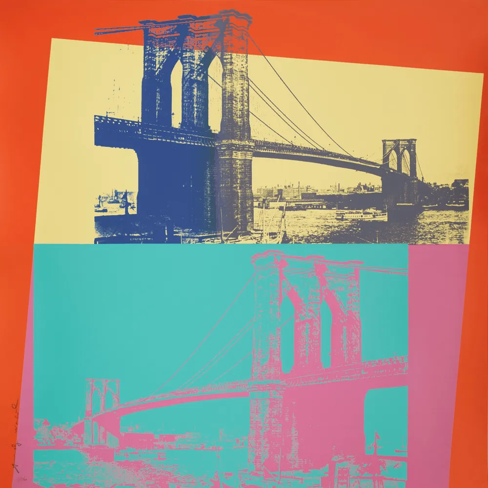 Zeefdruk Warhol - Brooklyn Bridge (FS II.290)