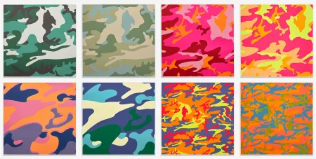 Zeefdruk Warhol - Camouflage Complete Portfolio