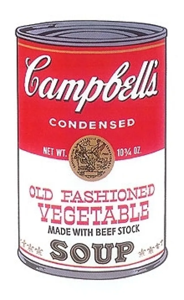 Zeefdruk Warhol - Campbell’s Old fashioned Vegetable Soup