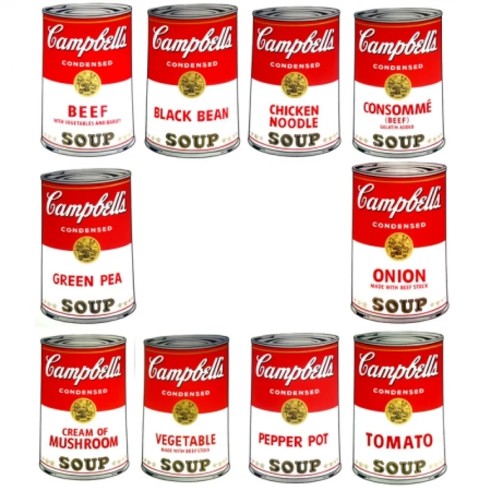 Zeefdruk Warhol - Campbell's portfolio