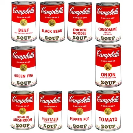Zeefdruk Warhol - Campbell's portfolio