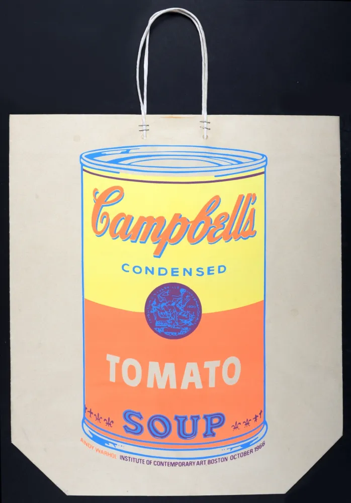 Zeefdruk Warhol - Campbell's Soup Bag, 1966