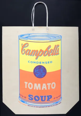 Zeefdruk Warhol - Campbell's Soup Bag, 1966