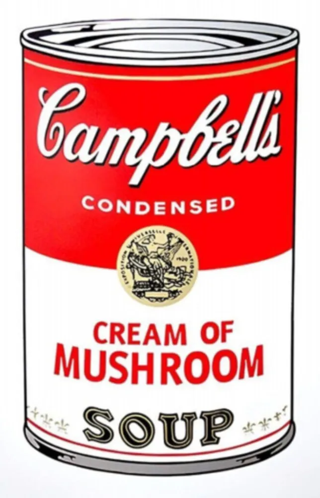 Zeefdruk Warhol - Campbell's Soup Can: Cream of Mushroom