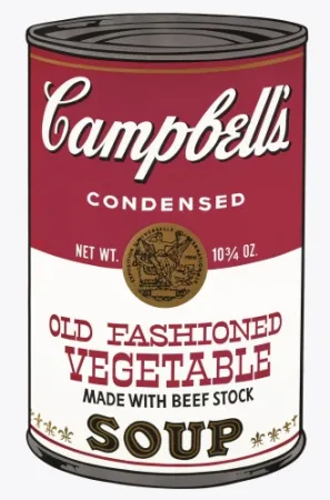 Zeefdruk Warhol - Campbell's Soup Can: Old Fashioned Vegetable