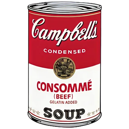 Zeefdruk Warhol - Campbell's Soup: Consommé (FS II.52)