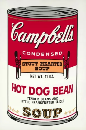 Zeefdruk Warhol - Campbell's Soup: Hot Dog Bean